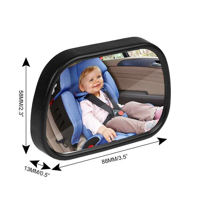 Car Baby Mirror for Rearview Monitoring - Safe & Easy to Install